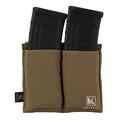 KRYDEX Elastic Double Open Top Magazine Pouch Fast Draw MOLLE/PALS Tactical High Speed 5.56 Rifle Magazine Pouch Carrier