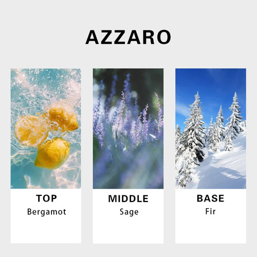 Azzaro Chrome men Parfum Spray 100ml Aromatic citrus notes Original long-lasting fragrance